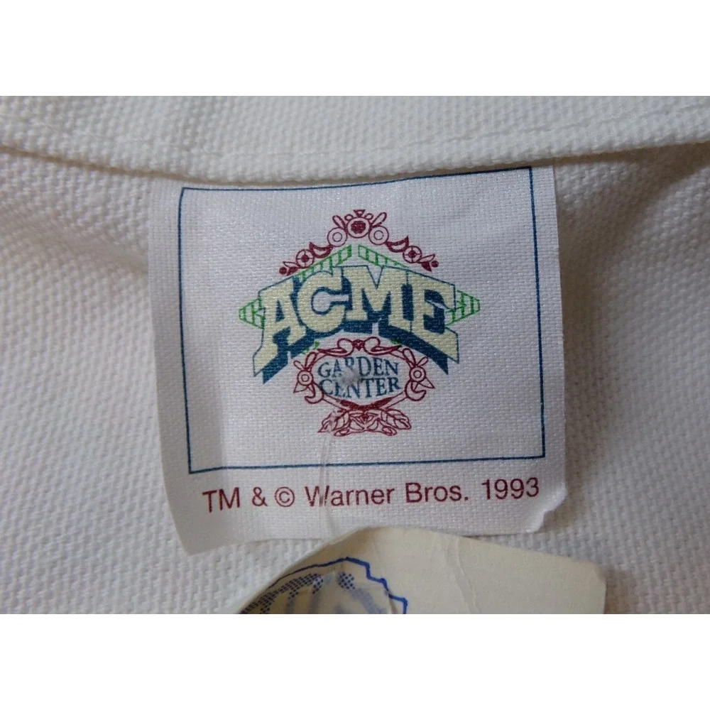 Vintage ACME Garden Center Apron Bugs Bunny & Honey Bunny Youth 1993 USA‎ NWT